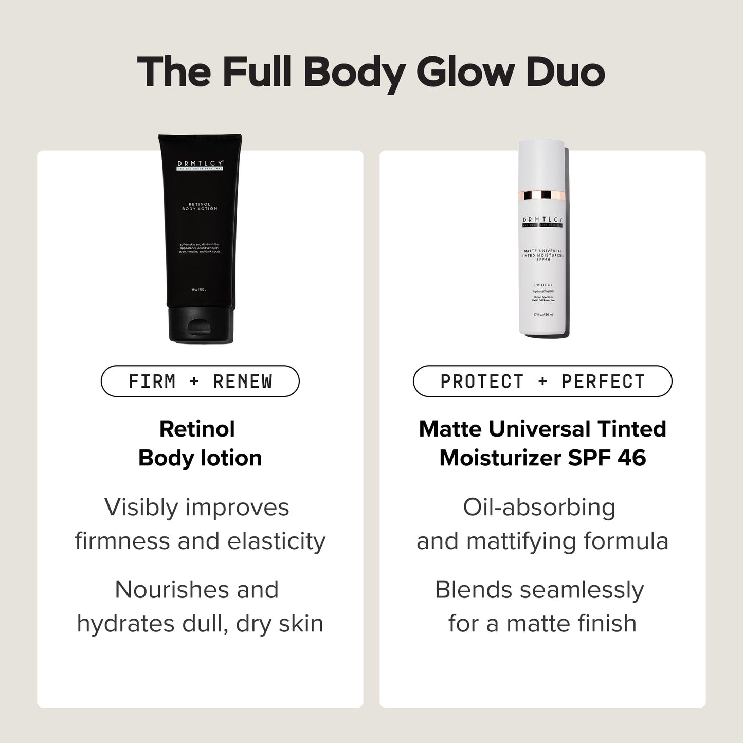 The Full Body Glow Duo - Matte